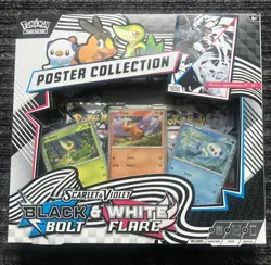 Pokemon Black Bolt and White Flare Poster Collection - New and Sealed - Image 1
