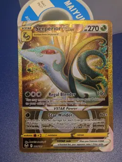 Serperior VSTAR 210/195 NM/M SWSH Silver Tempest Gold Secret Pokemon TCG - Image 1