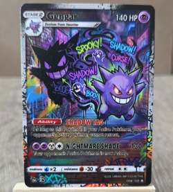 Pokemon gengar graffiti FAN ART NON-TCG - Image 1