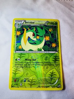 Pokemon TCG Servine 7/113 BW Legendary Treasures Reverse Holo Card 2013! 🔥👀🔥 - Image 2