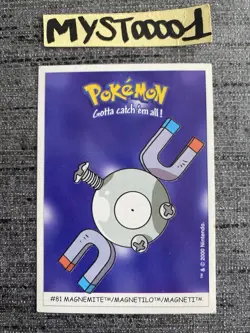 Carte Pokemon Dunkin Boomer #81 Magneti 2000 Nintendo OCCASION - Image 1