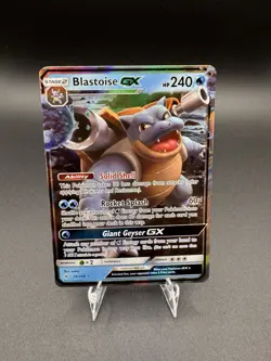 Pokemon Card Unbroken Bonds Blastoise GX 35/214 Rare GX Holo - Image 1