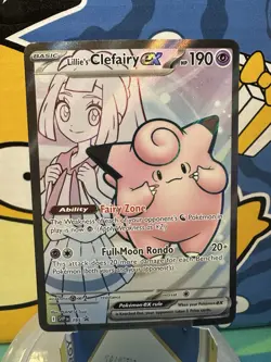 Pokemon SV: Scarlet & Violet Promo Card Lillie's Clefairy ex #195 - Image 1