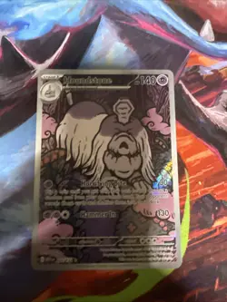 Pokemon TCG Houndstone Mega Evolution Holo Card 145/132 NEAR MINT - Image 1