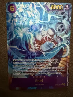 Bandai One Piece CCG Enel Special Character Card OP15-118 8000 Power - Image 1