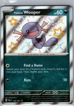 Paldean Wooper 180/091 SV: Paldean Fates - Pokemon Card - NM - Image 1