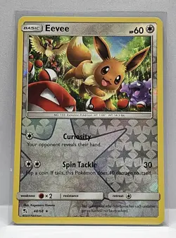 Eevee 48/68 Hidden Fates 2019 Reverse Holo Holofoil Pokemon TCG Card - NM - Image 1