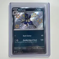 Pokemon Cards Bisharp 186/091 Paldean Fates Shiny Rare NM - Image 1
