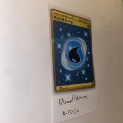 Basic Water Energy 279/193- Gold Hyper Rare Card- Pokemon- Paldea Evolved - Image 3