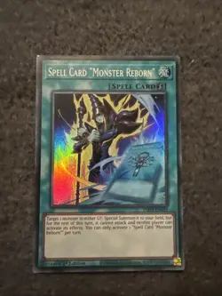 INFO-EN099 Spell Card ''Monster Reborn'' Super Rare 1st YuGiOh - Image 1