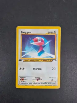 Porygon - 78/105 - Common - Neo Destiny - 1st Edition - WOTC Pokemon TCG - LP - Image 1