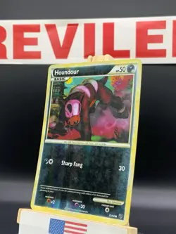 Pokemon Houndour #53/90 Undaunted Reverse Holo Pokemon Card - HP - Image 3