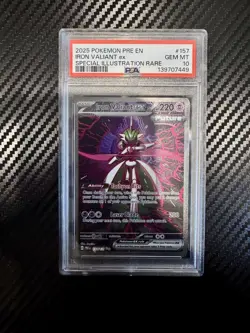 PSA 10 Iron Valiant ex 157/131 SIR Card Prismatic Evolutions - Pokemon - Image 1