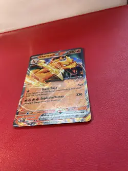 Pokemon Charizard ex 006/165 Scarlet Violet 151 Half Art Card Trading Card TCG - Image 3