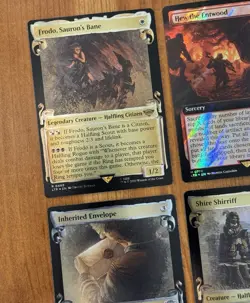 MTG LotR NM Foil Showcase Scrolls Lot, Lord Rings LTR Surge Foil, Rares/Mythic - Image 2