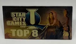 VTG Star City Games SCG Invitational Qualifier IQ Top 8 Playmat Lapel Pin - Image 1