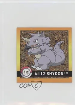 Rhydon Artbox Pokemon Stickers Series 1 #112 1999 - Image 1