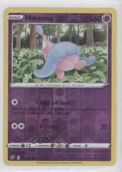 Hatenna Reverse Foil Pokemon Sword & Shield Rebel Clash #083 - Image 1