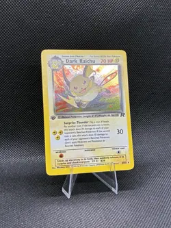 (NM+) 1st Edition Dark Raichu 83/82 Team Rocket Holo Secret Rare Vintage Pokemon - Image 3