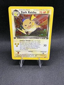 (NM+) 1st Edition Dark Raichu 83/82 Team Rocket Holo Secret Rare Vintage Pokemon - Image 5
