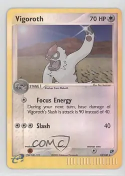Vigoroth Reverse Foil Pokemon EX Sandstorm #52 2003 - Image 1