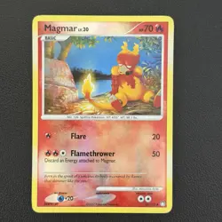 Pokemon TCG Magmar 54/123 Mysterious Treasures Reverse Holo - MP - Image 1