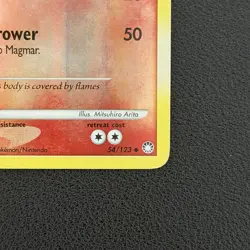 Pokemon TCG Magmar 54/123 Mysterious Treasures Reverse Holo - MP - Image 2