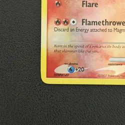 Pokemon TCG Magmar 54/123 Mysterious Treasures Reverse Holo - MP - Image 5