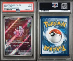 2023 POKEMON PAL EN-PALDEA EVOLVED ILLUSTRATION RARE #216 TINKATINK PSA 9 - Image 3