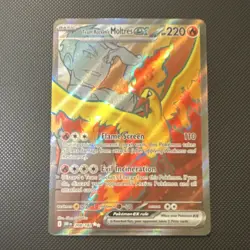 Pokemon Team Rocket's Moltres EX Holo Ultra Rare 208/182 Sv10 Destined Rival NM - Image 1