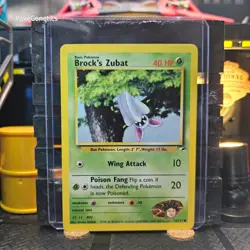 Brock's Zubat Gym Heroes Pokemon TCG 74/132 Unlimited Common - Image 1