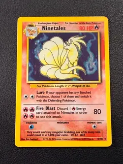 Pokemon TCG Ninetales Base Set 12/102 Holo 1999-2000Wizards Base Set Holo - Image 3
