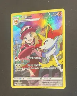 Pokemon Braixen TG01/TG30 Silver Tempest Trainer Gallery Holo NM - Image 3