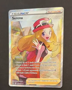 Pokemon Serena 193/195 Full Art Trainer Silver Tempest Ultra Rare NM - Image 3