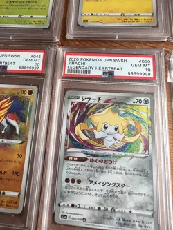 PSA 10 Rayquaza Legendary Heartbeat Jirachi amazing rare Pokemon sequential set - Image 4