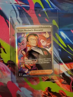 2025 Pokemon S&V Destined Rivals Team Rocket's Giovanni Secret Rare 238/182 NM - Image 1