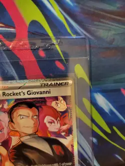 2025 Pokemon S&V Destined Rivals Team Rocket's Giovanni Secret Rare 238/182 NM - Image 4