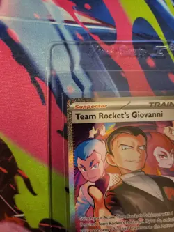 2025 Pokemon S&V Destined Rivals Team Rocket's Giovanni Secret Rare 238/182 NM - Image 5