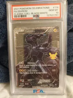 [PSA 10 Sequential Set] Reshiram 113 + Zekrom 114 Pokemon Celebrations - Image 3