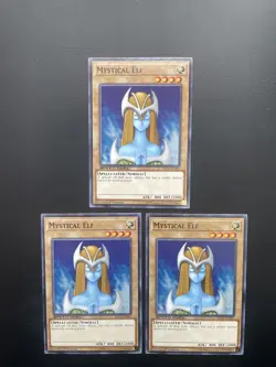 Yugioh Mystical Elf SBAD-EN003 1st Edition Common Speed Duel LP X3 - Image 1
