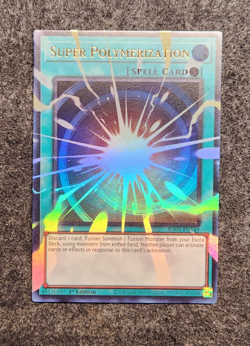 RA05-EN149 Super Polymerization Extended Art Overframe Ultra Rare YuGiOh NM - Image 1