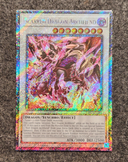 Scarred Dragon Archfiend RA05-EN044 Platinum Secret Rare 1st Ed NM Yu-Gi-Oh! - Image 1