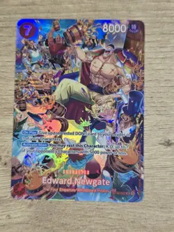 Bandai One Piece CCG Edward Newgate ST15-002 SP Foil Character Card - Image 1