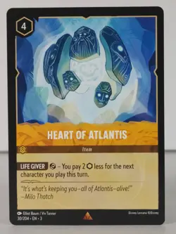 Heart of Atlantis - Rare - Into the Inklands - LORCANA - 30/204 - U Pick - Image 3