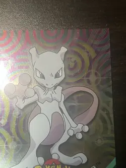 Super Clean 2000 Topps Pokemon TV Animation foil #150 Mewtwo Card - Image 3