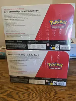 Pokemon TCG Prismatic Evolutions ETB Booster Bundle Costco 2-Pack Sealed X2 - Image 2