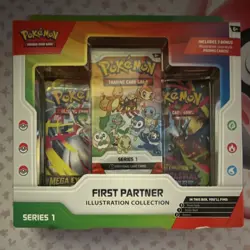 Pokemon First Partner Illustration Series 1 Promo Cards & Booster Packs - Image 1