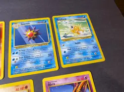 Lot of 7 Base Set (1999) Pokemon Cards TCG RARE Magikarp Abra ETC - Image 3