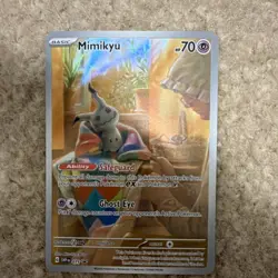 Pokemon Mimikyu Holo Promo 075 SV Black Star Promos 2024 Basic Single Card - Image 2