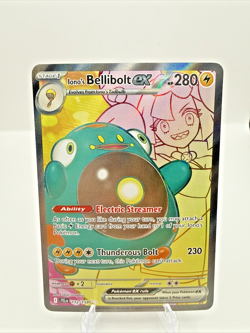 Pokemon TCG Iono's Bellibolt EX Full Art Ultra Rare Holo Card 172/159 - Image 1